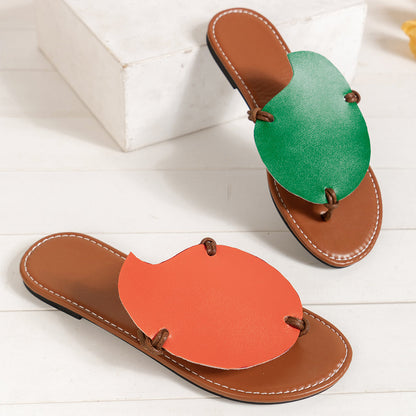 Summer New Mango Two Tone Sandals