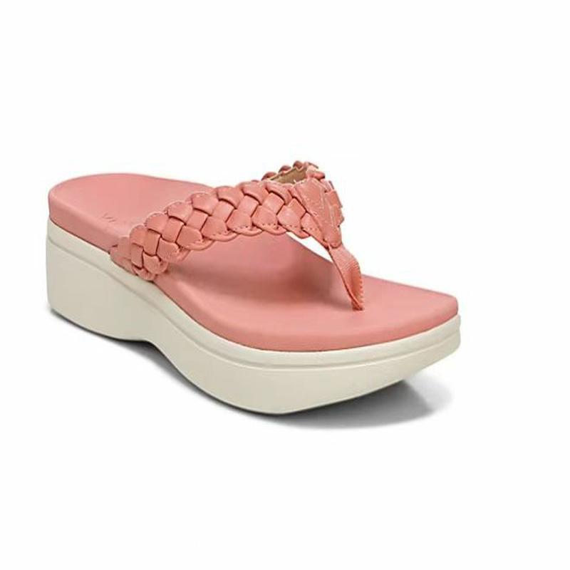 Post Platform Wedge Sandal