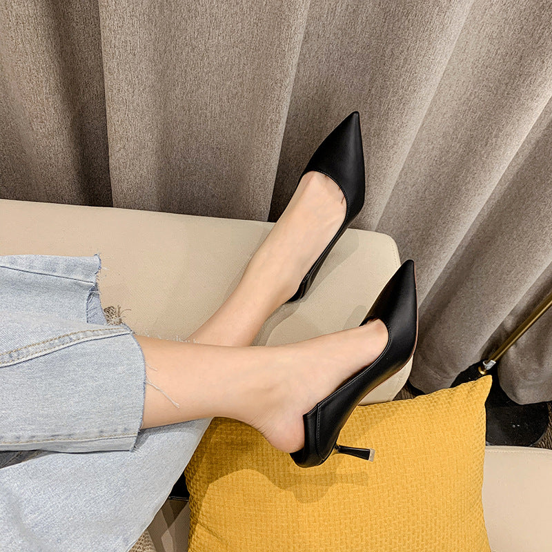 Nouveaux talons hauts pour femmes Stilettos de carrière à talon moyen