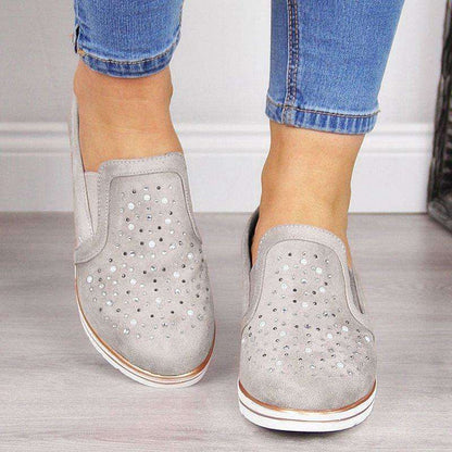 Slip On Sparkly Vulcanized Shoes