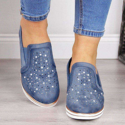 Slip On Sparkly Vulcanized Shoes