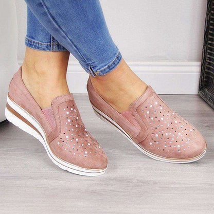 Slip On Sparkly Vulcanized Shoes