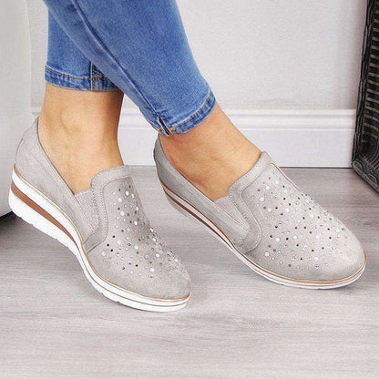 Slip On Sparkly Vulcanized Shoes