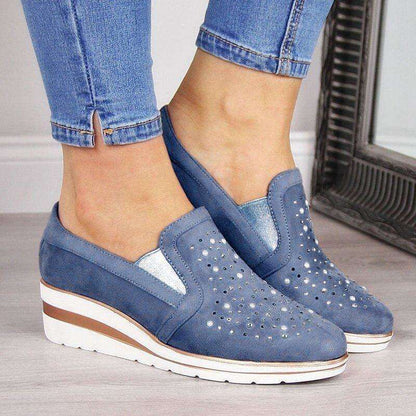 Slip On Sparkly Vulcanized Shoes