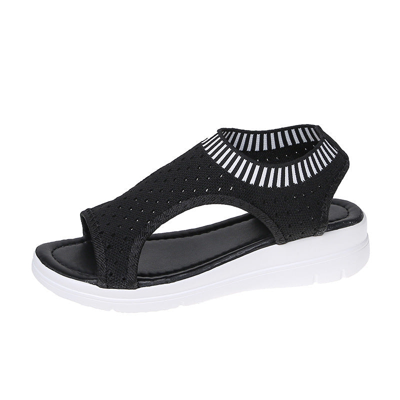 Open Teen Flats Roma Sandales pour femmes