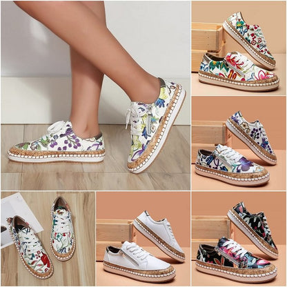 Des baskets faciles avec des fleurs