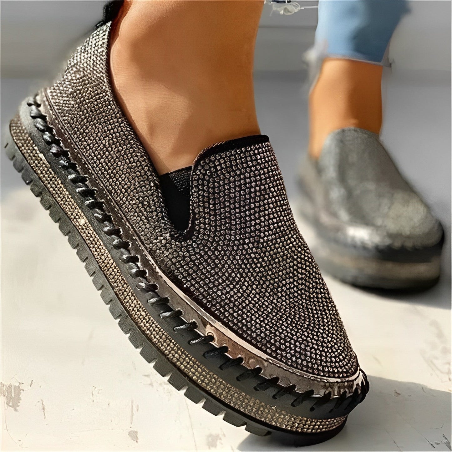 Mocassins orthopédiques ajustés et confortables