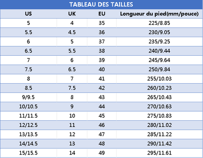 Baskets décontractées pour hommes