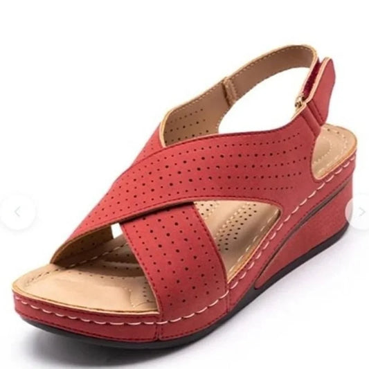 Summer Hollow Wedges Ladies Casual Sandal