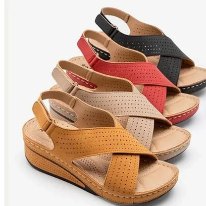 Summer Hollow Wedges Ladies Casual Sandal