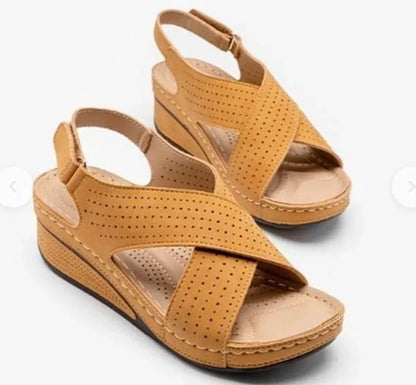 Summer Hollow Wedges Ladies Casual Sandal