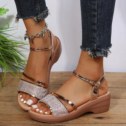 Women Summer Ankle Strap Platform Sandals